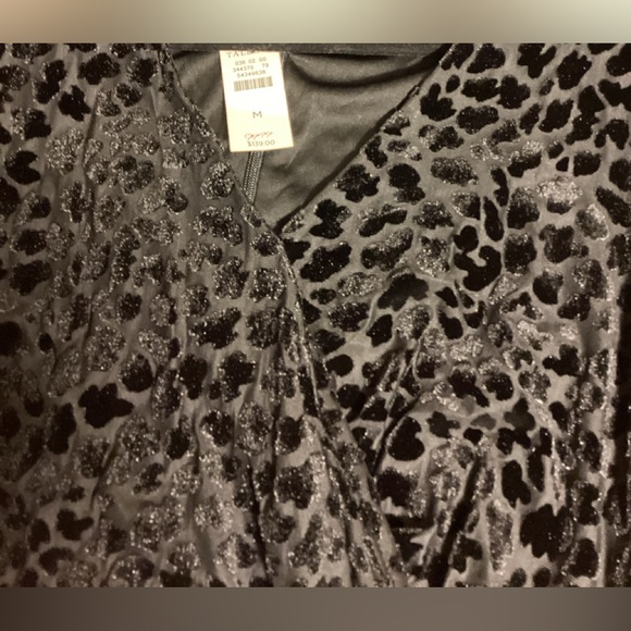 Talbots Cheetah velvet like print dress Med - Picture 7 of 9